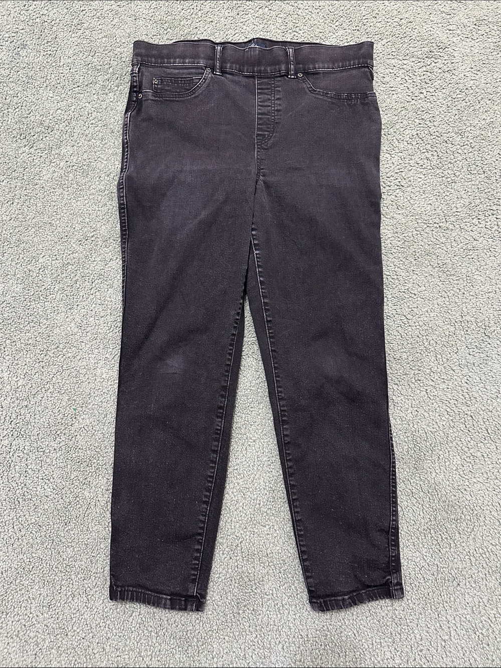 SPANX Black Skinny Jeans Pull On Stretch Denim Women’s XL